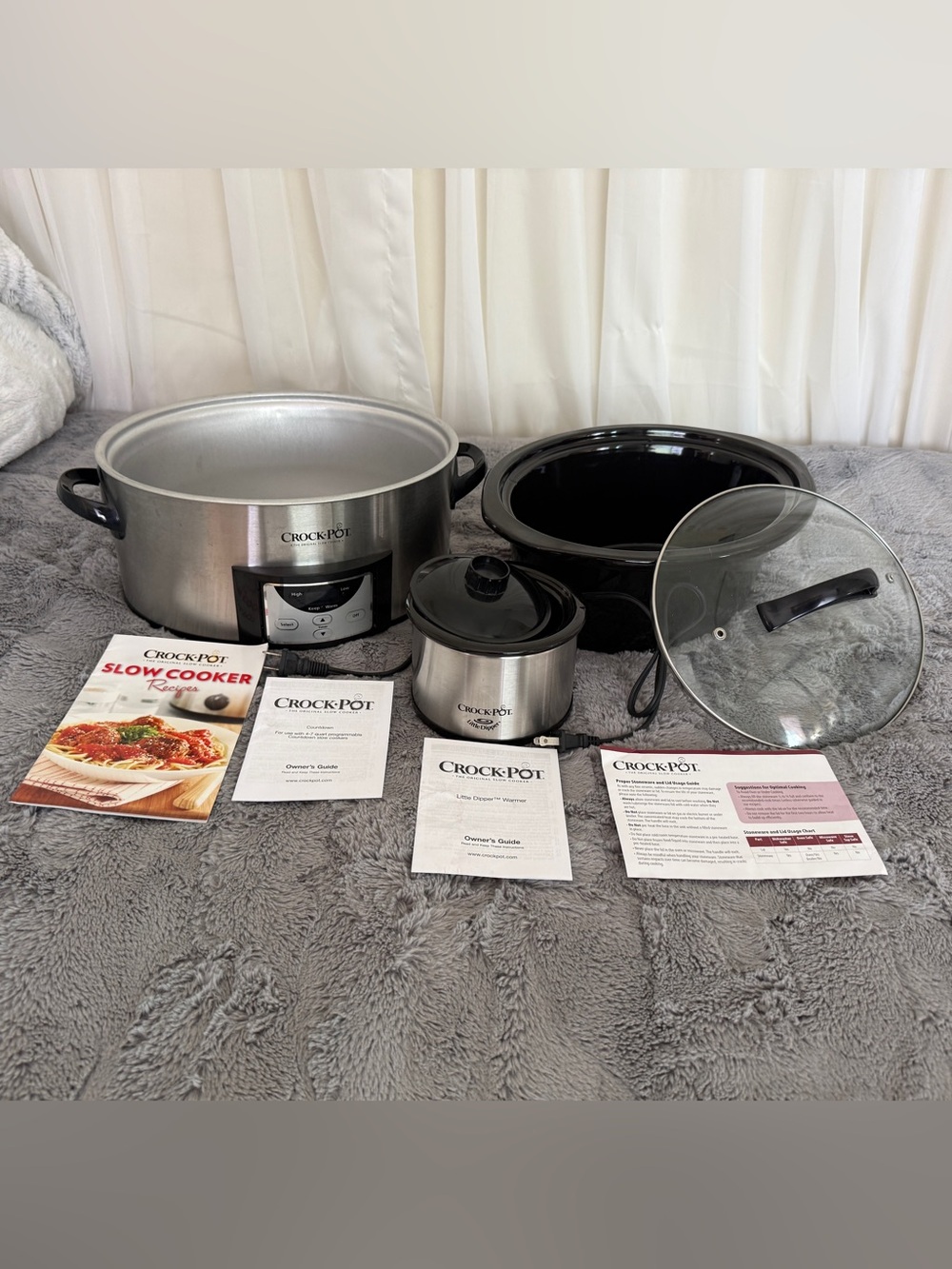 Crock-Pot 6Qt Programmable Slow Cooker & Little Dipper Warmer Set Costco
